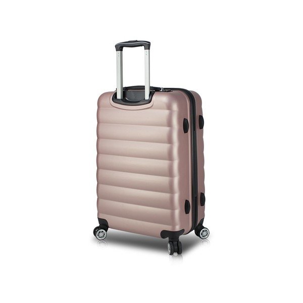 Valigia da viaggio rosa su ruote con porta USB Valigia pilota My Valice COLORS RESSNO - Myvalice