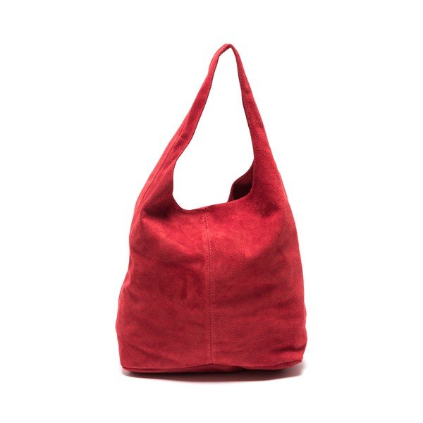 Červená kožená kabelka Roberta M 885 Rosso