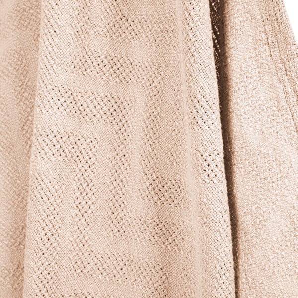 Coperta per bambini beige in cotone lavorata a maglia 80x80 cm Frosty Almond – Roba-image-2