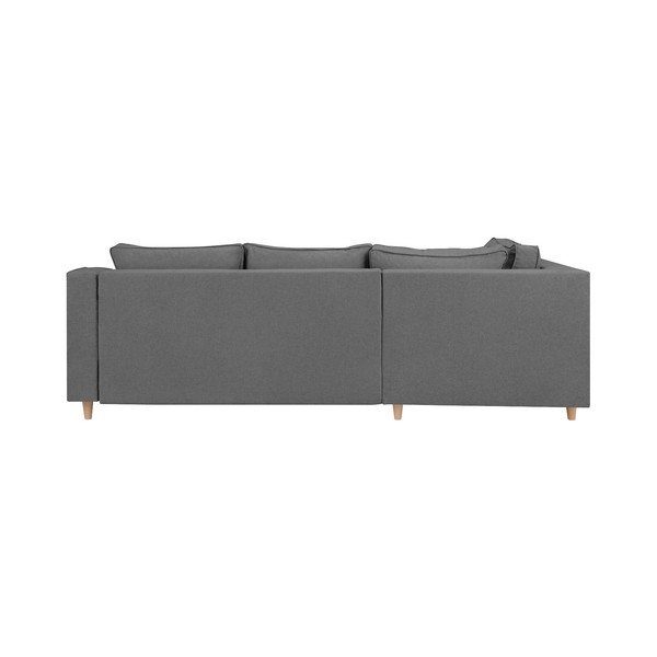 Divano letto grigio Jonquille, quattro posti, angolo sinistro - Mazzini Sofas-image-3