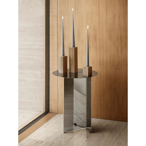 Portacandele in set in legno 3 pz Dreva – Blomus-image-4