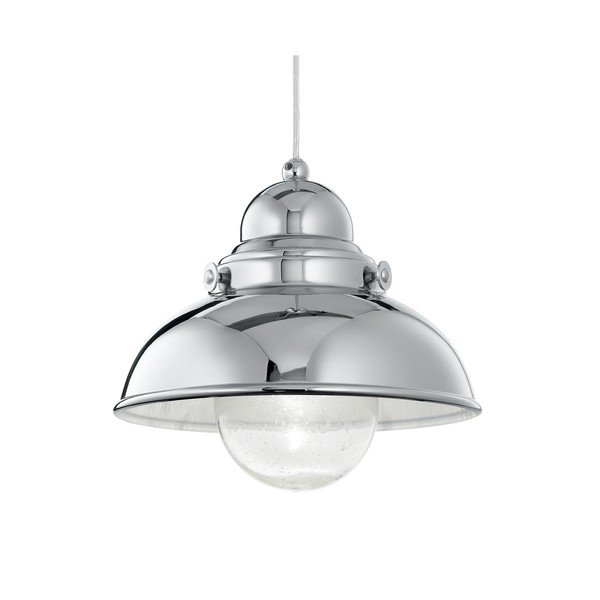 Závěsné světlo Evergreen Lights Crido Loft Chrome, 29 cm