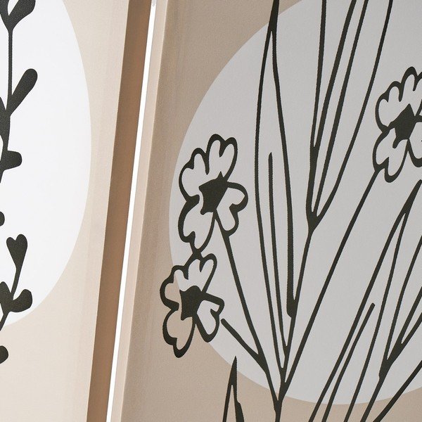 Paravento in tessuto beige - Casa Selección-image-3
