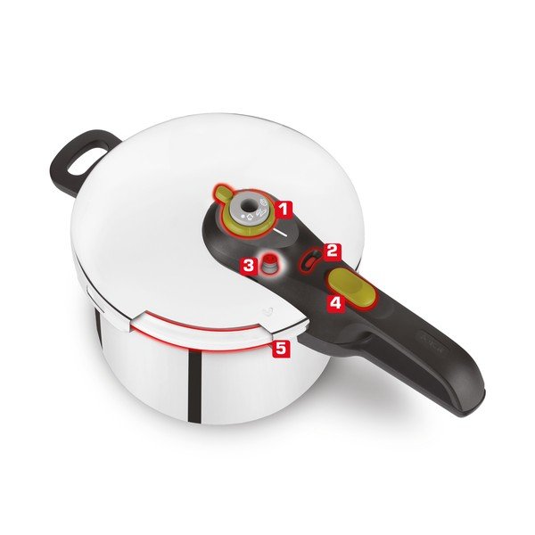 Pentola a pressione in acciaio inox 6 l Secure5 Neo - Tefal-image-3