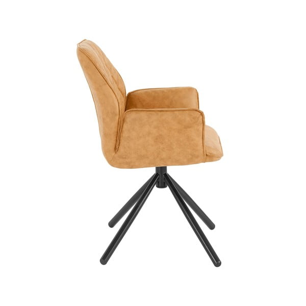 Set di sedie da pranzo gialla in imbottito 2 pz Preston – Støraa-image-2