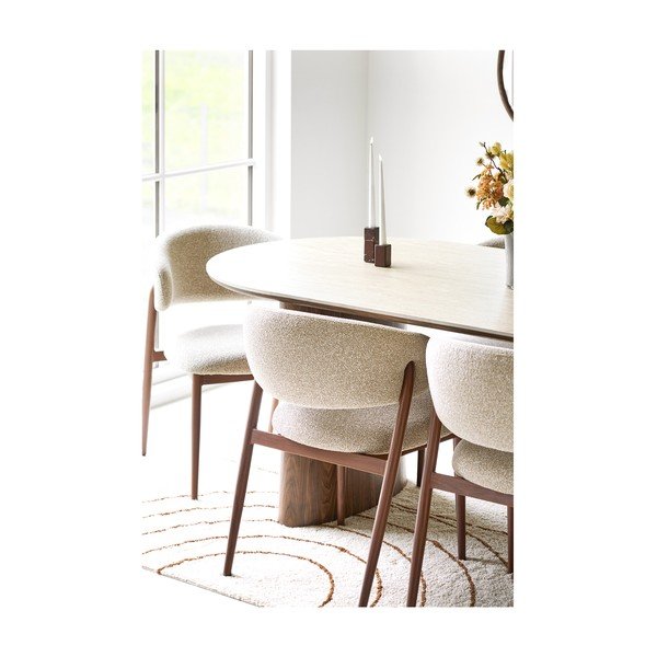 Tappeto beige in misto cotone 200x300 cm Tampa – House Nordic-image-1
