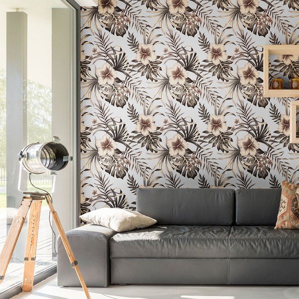 Adesivo murale decorativo Fiori, 60 x 60 cm - Ambiance-image-3