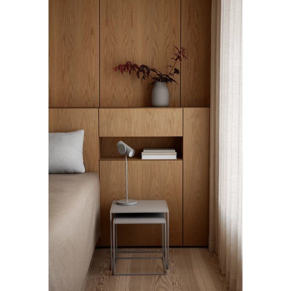 Set di 2 tavolini in metallo grigio chiaro 40x40 cm Fera - Blomus-image-3