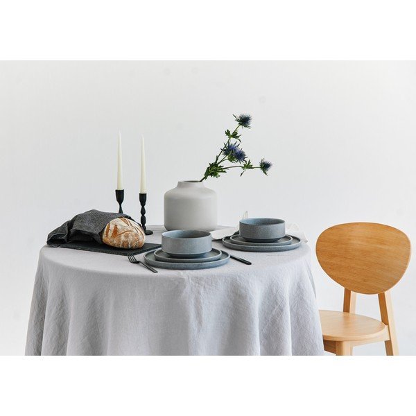 Set di piatti grigi in gres 12 pz Malia - Bonami Selection-image-3