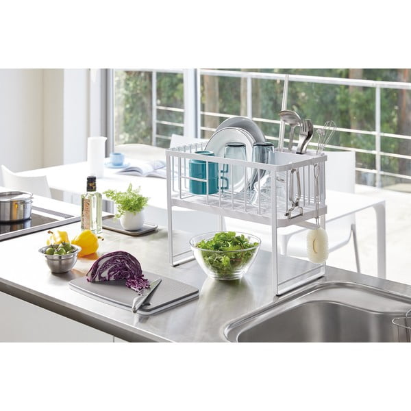 Vassoio di raccolta in metallo a due livelli Tower - YAMAZAKI-image-1