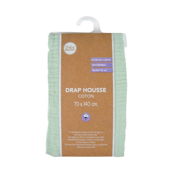 Lenzuolo per culla in mussola elasticizzata 70x140 cm - Bébé Douceur-image-4