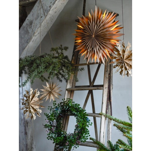 Decorazione luminosa marrone a sospensione ø 50 cm Elijas – Bloomingville-image-2
