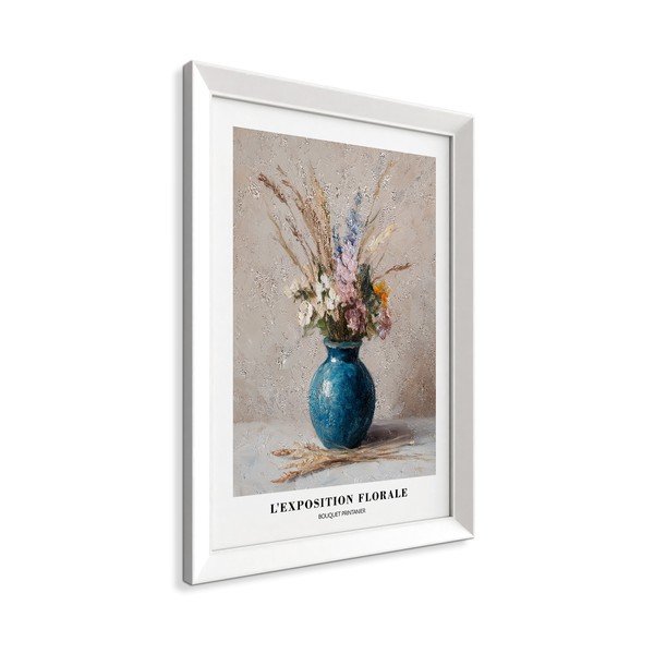 Dipinto stampato con cornice inclusa 56x75 cm Blue Vase – Styler-image-4
