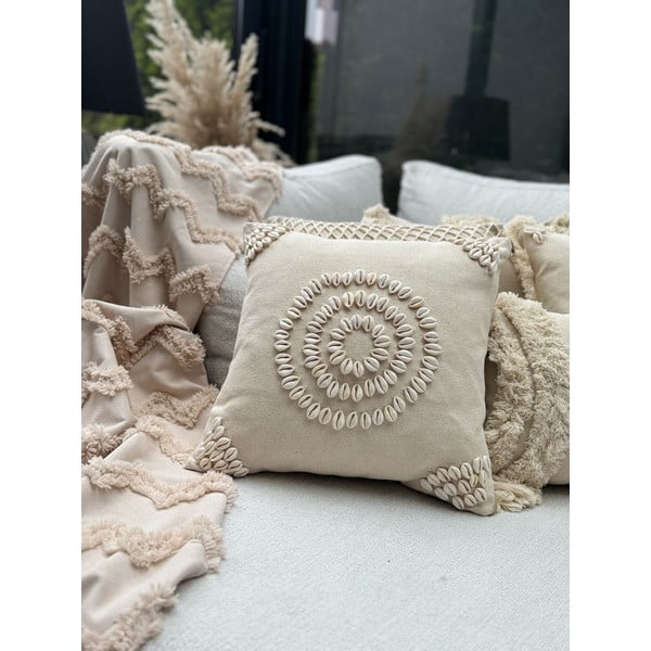 Federa decorativa in cotone 43x43 cm Seashells – Mioli Decor-image-2