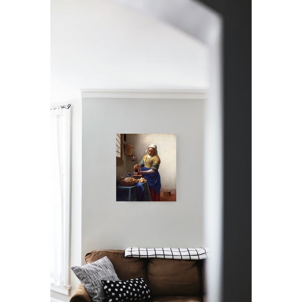 Dipinto - riproduzione 45x60 cm The Milkmaid, Jan Vermeer - Fedkolor-image-1