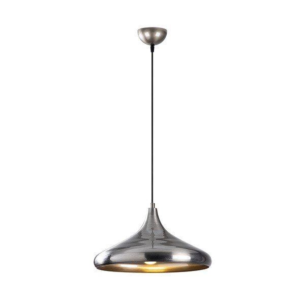 Lampadario argentato con paralume in metallo ø 35 cm Nile – Opviq lights-image-2