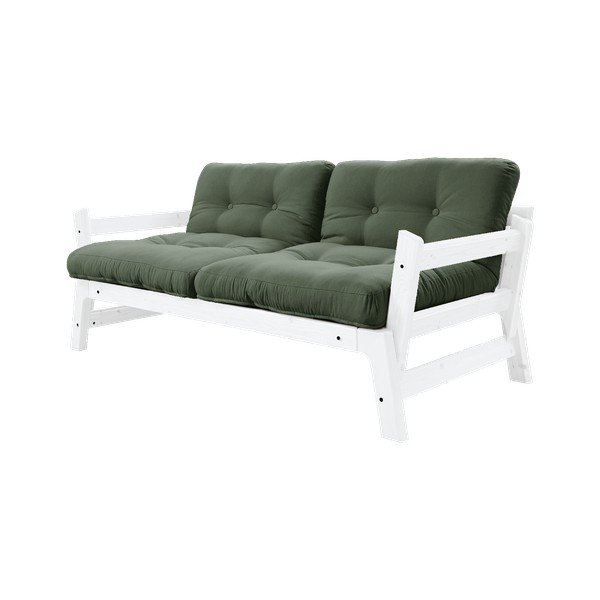 Divano variabile Bianco/Verde oliva Step - Karup Design-image-1
