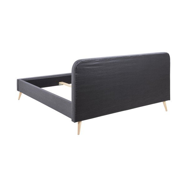 Struttura letto imbottita grigia Alma, 180 x 200 cm - Actona-image-3