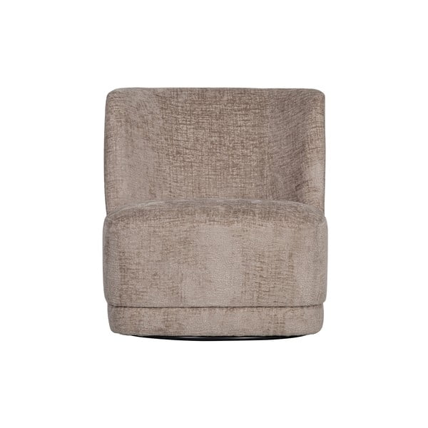 Poltrona in velluto marrone chiaro Atty - WOOOD-image-2