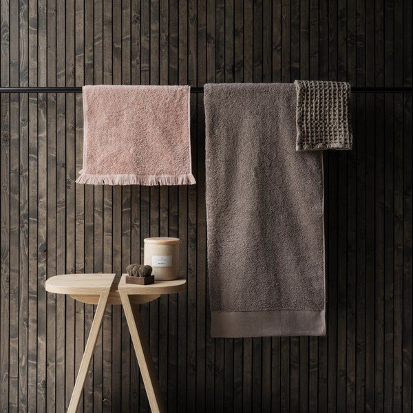 Asciugamani in cotone rosa in set da 2 30x50 cm Frino - Blomus-image-1