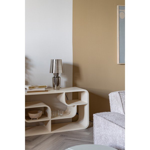 Lampada da tavolo argentata in metallo con paralume in metallo (altezza totale 42 cm) Classy – Zuiver-image-3