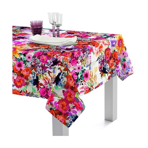 Tovaglia di cotone Basic , 250 x 150 cm Flowery - Happy Friday