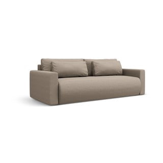 Divano marrone chiaro allungabile con contenitore 238 cm Belfast – Cosmopolitan Design