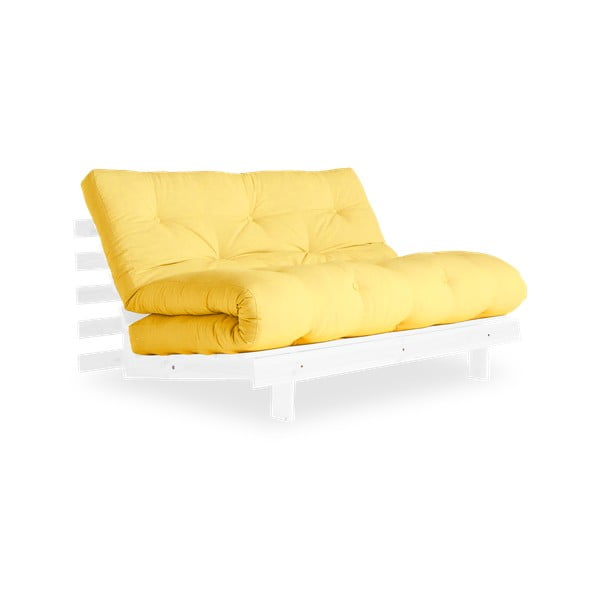 Divano letto giallo 140 cm Roots - Karup Design