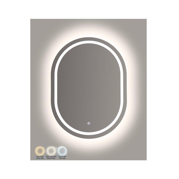 Specchio da parete con illuminazione 60x80 cm Simple – Mauro Ferretti-image-2