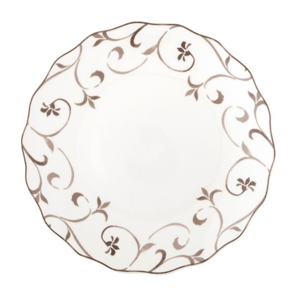 Talíř z kostního porcelánu Brandani Ricciolo Di Dama, ⌀ 27 cm