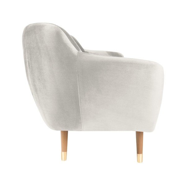 Divano in velluto crema , 188 cm Benito - Mazzini Sofas-image-3
