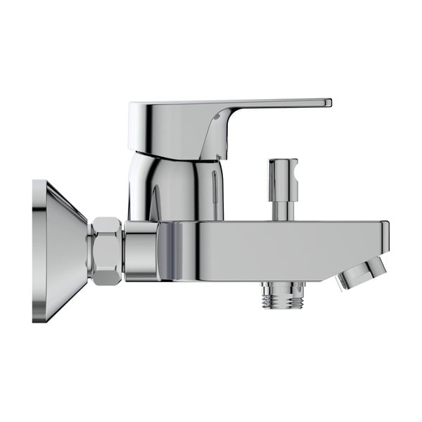 Rubinetto per vasca da bagno argentato effetto lucido a muro Cerafine D - Ideal Standard-image-4