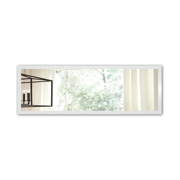 Specchio da parete con cornice bianca , 105 x 40 cm - Oyo Concept