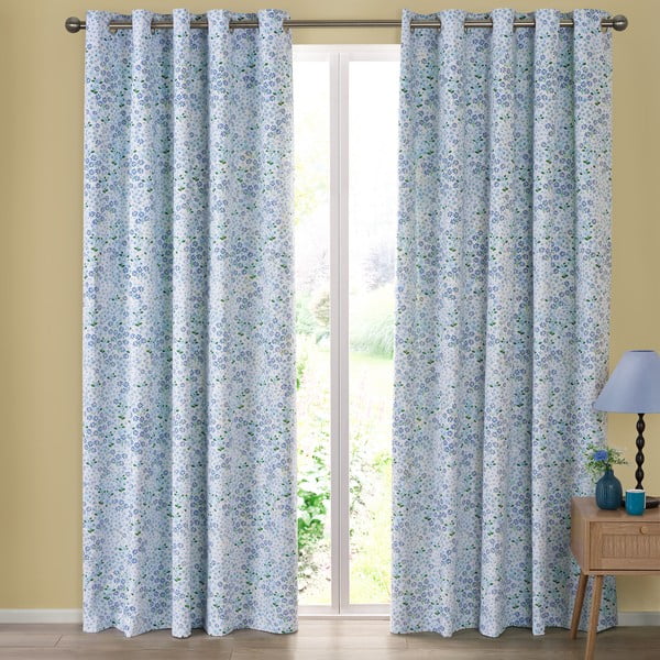 Tende in set verdi/blu 2 pz 168x229 cm Tilly Floral – Catherine Lansfield-image-2
