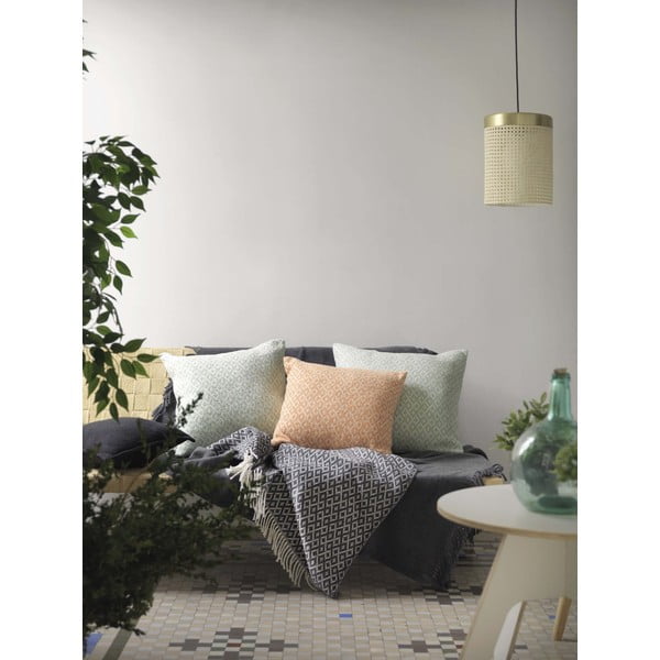 Plaid grigio scuro con contenuto di cotone , 140 x 180 cm Agave - Euromant-image-2