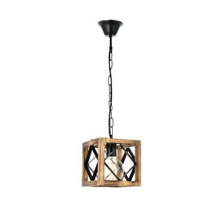 Lampada a sospensione in legno di abete Zikzak Rustik - Opviq lights