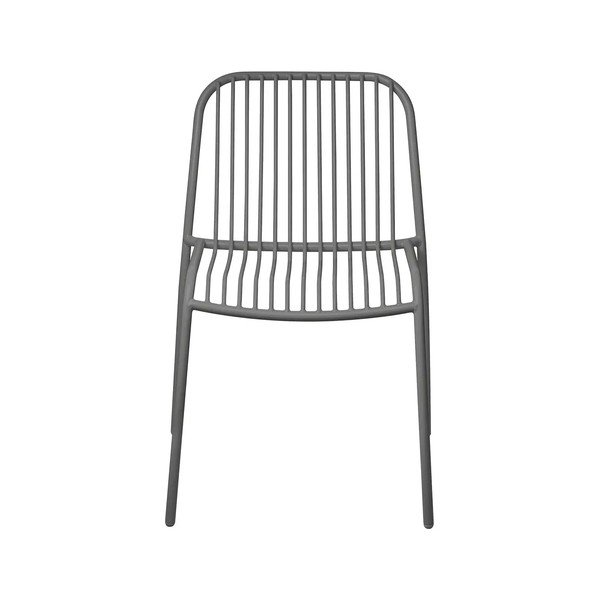 Sedia da esterno grigia in metallo Yua Wire – Blomus-image-2