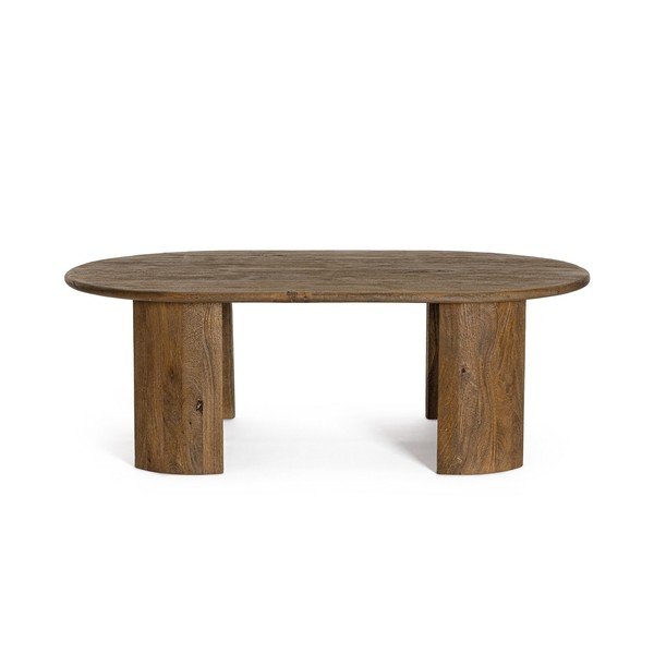 Tavolino da salotto di colore naturale in mango massiccio 80x130 cm Orlando – Bizzotto-image-2