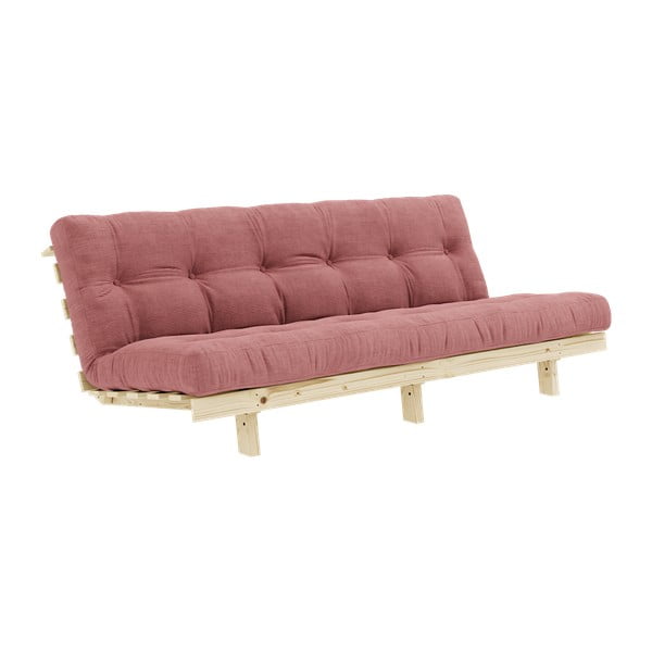 Divano letto in velluto a coste rosa 190 cm Lean - Karup Design-image-3