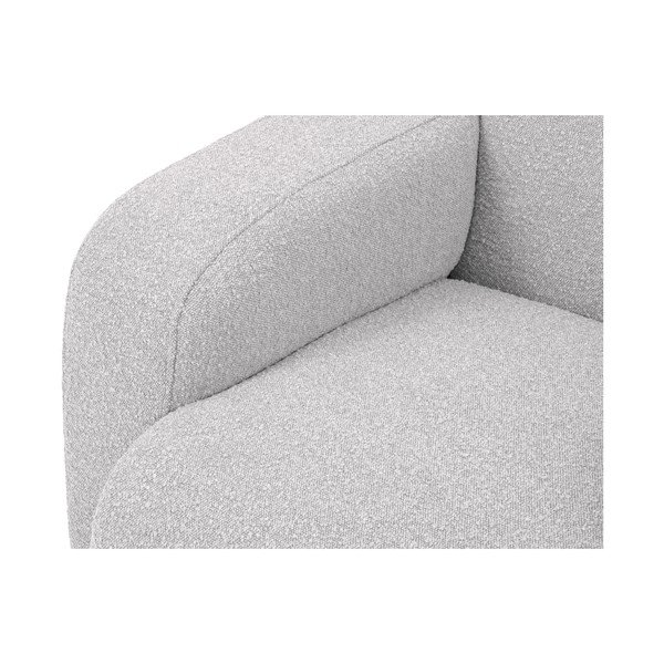 Divano angolare grigio chiaro in tessuto bouclé (angolo destro) Molino - Micadoni Home-image-1