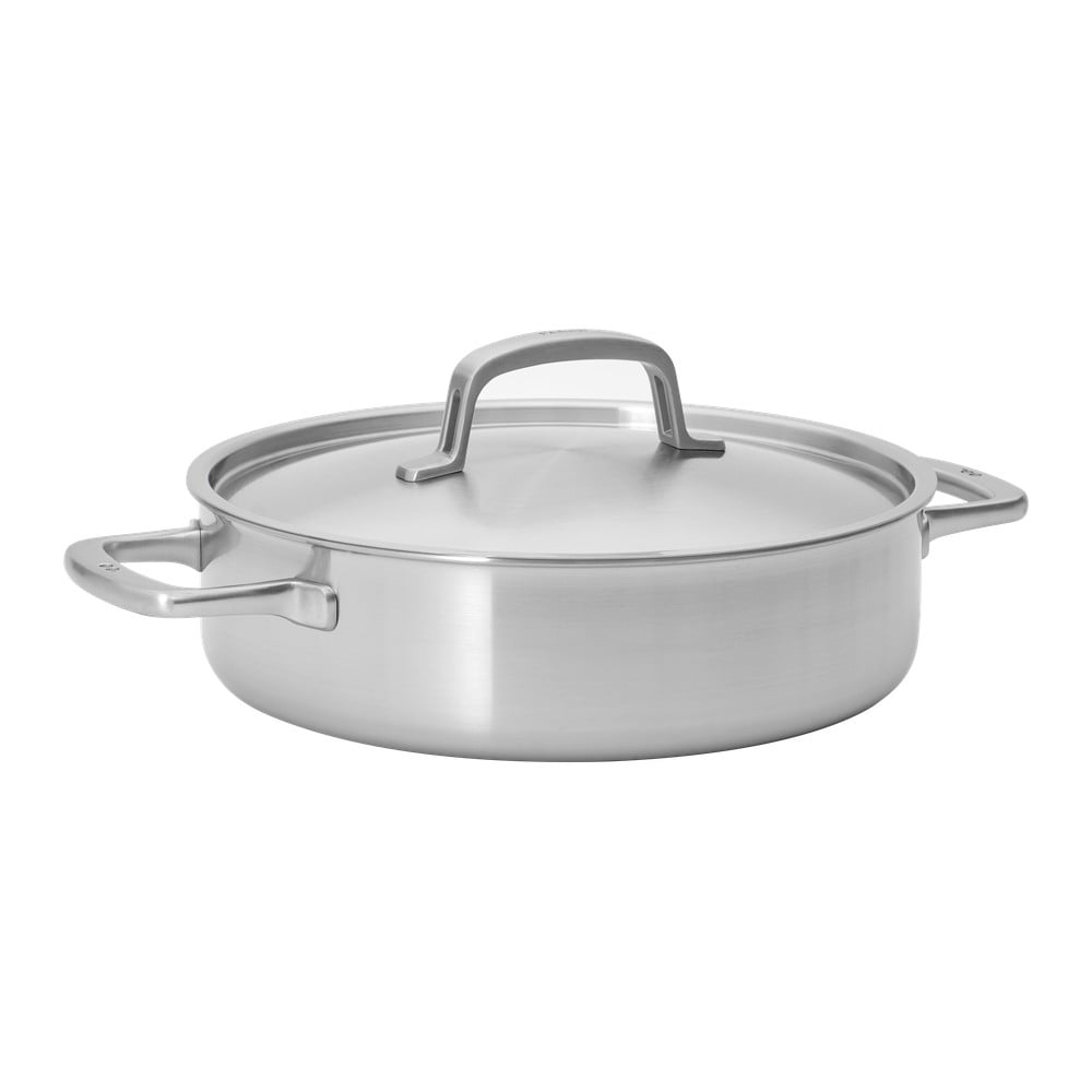 Padella in acciaio inox con coperchio ø 28 cm tegame Lucca 3.0 – FABINI | Padelle