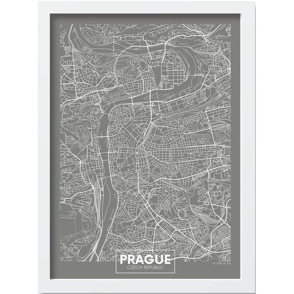 Poster in cornice 40x55 cm Prague - Wallity