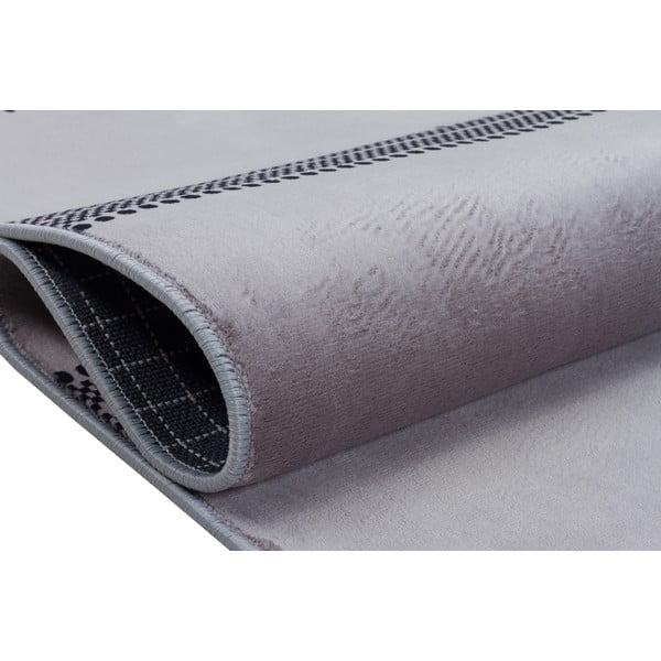 Tappeto lavabile grigio 120x80 cm - Vitaus-image-3