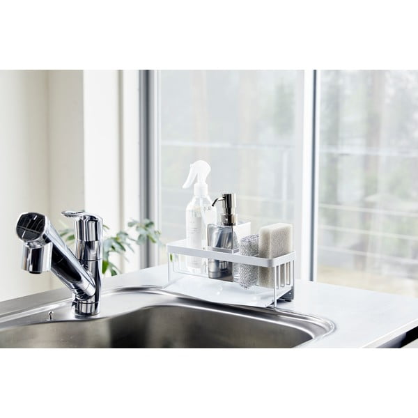 Supporto per lavello in metallo bianco Yamazaki Tower - YAMAZAKI-image-4