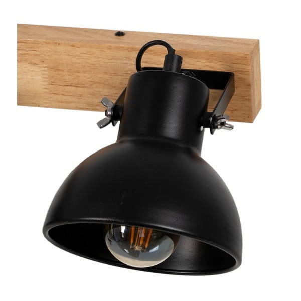 Lampada da parete in colore nero e naturale - Ixia-image-3