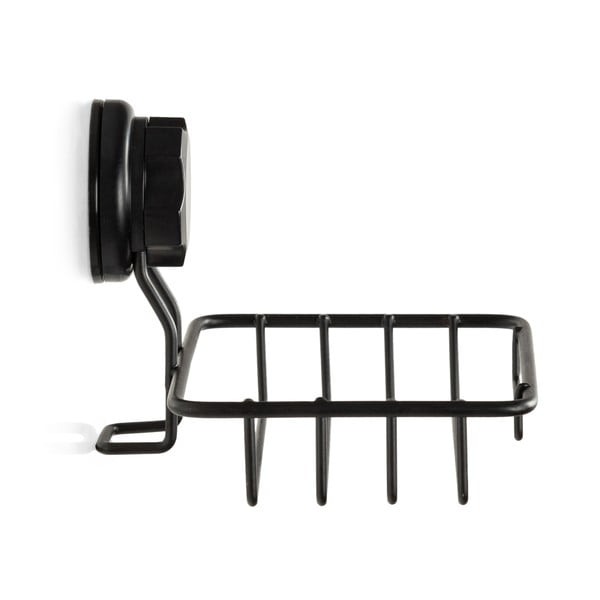 Porta sapone a parete autoportante nero Porta sapone e spugna nero Bestlock - Compactor-image-4