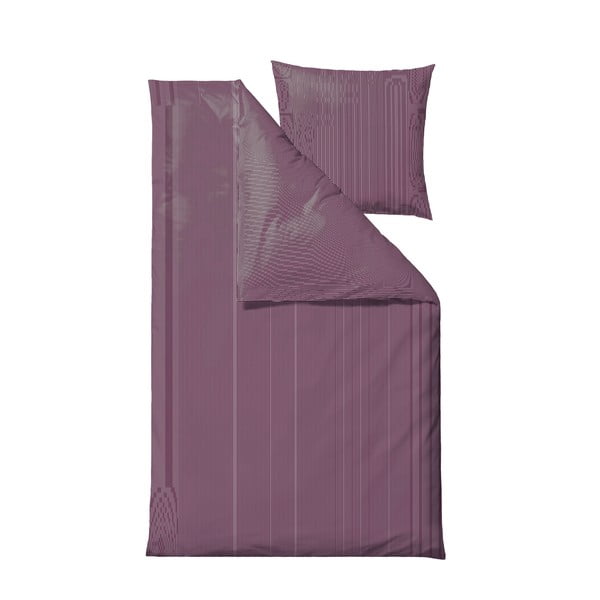 Set copripiumino e federa viola in cotone per letto singolo 140x200 cm Cheerful – Södahl