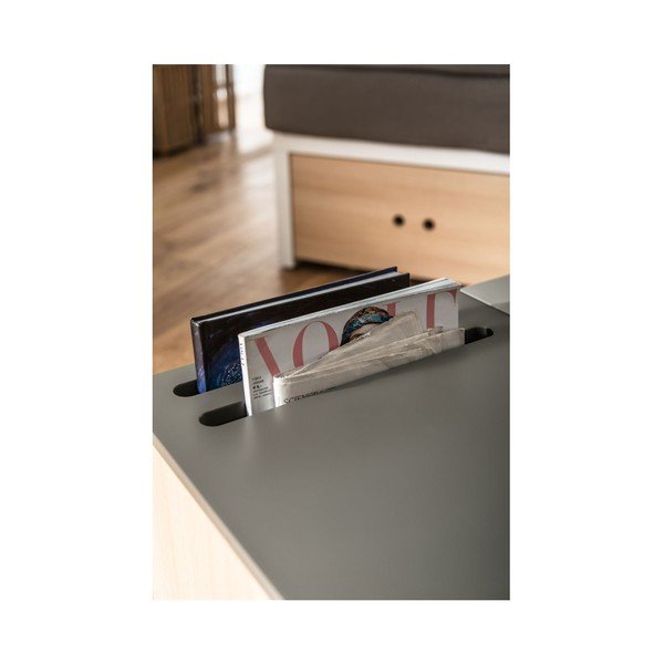 Tavolino multifunzionale su ruote con vani portaoggetti Custom - Vox-image-4