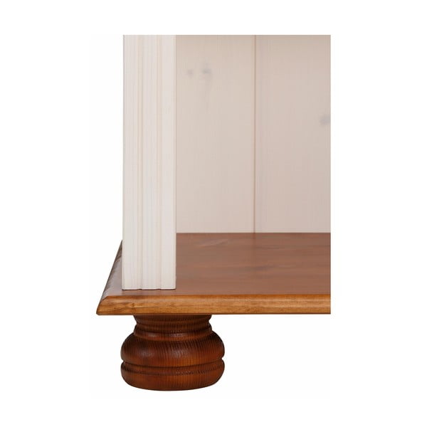 Libreria in legno di pino in colore bianco e naturale 70x181 cm Ella - Støraa-image-4