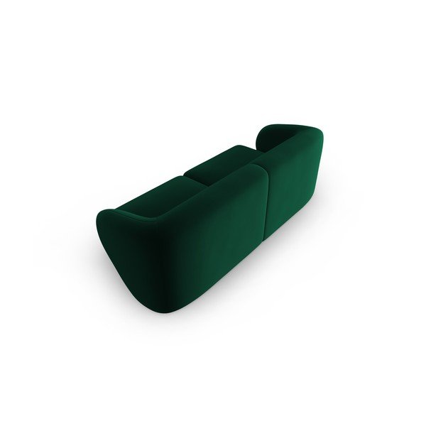 Divano verde con rivestimento in velluto 188 cm Paolo – Milo Casa-image-3